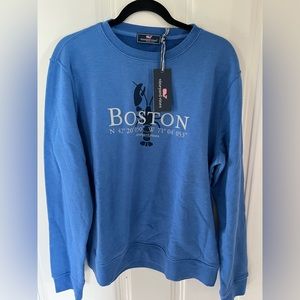 NWT! Vineyard Vines Blue Boston Sweatshirt- Medjhm